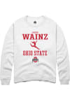 Main image for Lauren Wainz  Rally Ohio State Buckeyes Mens White NIL Sport Icon Long Sleeve Crew Sweatshirt