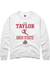 Main image for Olivia Taylor  Rally Ohio State Buckeyes Mens White NIL Sport Icon Long Sleeve Crew Sweatshirt