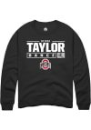 Main image for Olivia Taylor  Rally Ohio State Buckeyes Mens Black NIL Stacked Box Long Sleeve Crew Sweatshirt