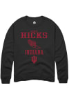 Main image for Garrett Hicks Rally Mens Black Indiana Hoosiers NIL Sport Icon Track Crew Sweatshirt