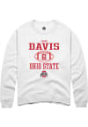 Main image for Caden Davis  Rally Ohio State Buckeyes Mens White NIL Sport Icon Long Sleeve Crew Sweatshirt