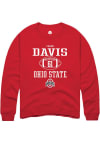 Main image for Caden Davis  Rally Ohio State Buckeyes Mens Red NIL Sport Icon Long Sleeve Crew Sweatshirt