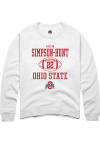 Main image for Calvin Simpson-Hunt  Rally Ohio State Buckeyes Mens White NIL Sport Icon Long Sleeve Crew Sweats..