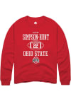 Main image for Calvin Simpson-Hunt  Rally Ohio State Buckeyes Mens Red NIL Sport Icon Long Sleeve Crew Sweatshi..