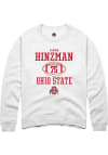 Main image for Carson Hinzman Rally Mens White Ohio State Buckeyes NIL Sport Icon Crew Sweatshirt