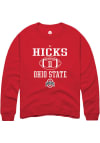 Main image for CJ Hicks  Rally Ohio State Buckeyes Mens Red NIL Sport Icon Long Sleeve Crew Sweatshirt