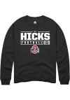 Main image for CJ Hicks  Rally Ohio State Buckeyes Mens Black NIL Stacked Box Long Sleeve Crew Sweatshirt