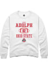 Main image for David Adolph  Rally Ohio State Buckeyes Mens White NIL Sport Icon Long Sleeve Crew Sweatshirt