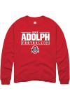 Main image for David Adolph  Rally Ohio State Buckeyes Mens Red NIL Stacked Box Long Sleeve Crew Sweatshirt