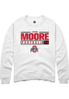 Main image for Jason Moore  Rally Ohio State Buckeyes Mens White NIL Stacked Box Long Sleeve Crew Sweatshirt