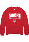 Main image for Jason Moore  Rally Ohio State Buckeyes Mens Red NIL Stacked Box Long Sleeve Crew Sweatshirt