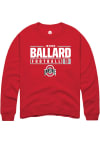 Main image for Jayden Ballard  Rally Ohio State Buckeyes Mens Red NIL Stacked Box Long Sleeve Crew Sweatshirt