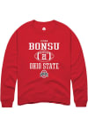 Main image for Jayden Bonsu  Rally Ohio State Buckeyes Mens Red NIL Sport Icon Long Sleeve Crew Sweatshirt