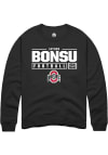 Main image for Jayden Bonsu  Rally Ohio State Buckeyes Mens Black NIL Stacked Box Long Sleeve Crew Sweatshirt