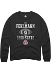 Main image for John Ferlmann  Rally Ohio State Buckeyes Mens Black NIL Sport Icon Long Sleeve Crew Sweatshirt