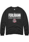 Main image for John Ferlmann  Rally Ohio State Buckeyes Mens Black NIL Stacked Box Long Sleeve Crew Sweatshirt