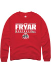 Main image for Josh Fryar  Rally Ohio State Buckeyes Mens Red NIL Stacked Box Long Sleeve Crew Sweatshirt