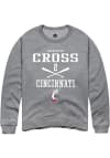 Main image for Kerrington Cross Rally Mens Graphite Cincinnati Bearcats NIL Sport Icon Crew Sweatshirt