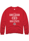 Main image for Julian Goines-Jackson  Rally Ohio State Buckeyes Mens Red NIL Sport Icon Long Sleeve Crew Sweats..