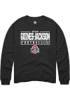 Main image for Julian Goines-Jackson  Rally Ohio State Buckeyes Mens Black NIL Stacked Box Long Sleeve Crew Swe..