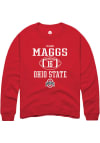 Main image for Mason Maggs  Rally Ohio State Buckeyes Mens Red NIL Sport Icon Long Sleeve Crew Sweatshirt