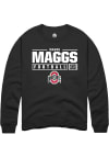 Main image for Mason Maggs  Rally Ohio State Buckeyes Mens Black NIL Stacked Box Long Sleeve Crew Sweatshirt