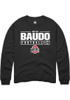 Main image for Nolan Baudo  Rally Ohio State Buckeyes Mens Black NIL Stacked Box Long Sleeve Crew Sweatshirt