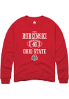 Main image for Ryan Rudzinski  Rally Ohio State Buckeyes Mens Red NIL Sport Icon Long Sleeve Crew Sweatshirt