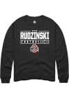 Main image for Ryan Rudzinski  Rally Ohio State Buckeyes Mens Black NIL Stacked Box Long Sleeve Crew Sweatshirt