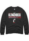 Main image for Kory Klingenbeck  Rally Cincinnati Bearcats Mens Black NIL Stacked Box Long Sleeve Crew Sweatshi..