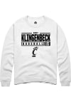 Main image for Kory Klingenbeck  Rally Cincinnati Bearcats Mens White NIL Stacked Box Long Sleeve Crew Sweatshi..