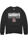 Main image for Anthony Samways  Rally Ohio State Buckeyes Mens Black NIL Stacked Box Long Sleeve Crew Sweatshir..