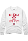 Main image for Thomas Gilej  Rally Ohio State Buckeyes Mens White NIL Sport Icon Long Sleeve Crew Sweatshirt