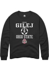 Main image for Thomas Gilej  Rally Ohio State Buckeyes Mens Black NIL Sport Icon Long Sleeve Crew Sweatshirt