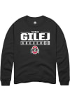 Main image for Thomas Gilej  Rally Ohio State Buckeyes Mens Black NIL Stacked Box Long Sleeve Crew Sweatshirt