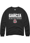 Main image for Natalie Garcia  Rally Ohio State Buckeyes Mens Black NIL Stacked Box Long Sleeve Crew Sweatshirt