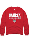 Main image for Natalie Garcia  Rally Ohio State Buckeyes Mens Red NIL Stacked Box Long Sleeve Crew Sweatshirt