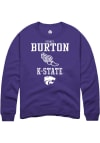 Main image for Sydney Burton Rally Mens Purple K-State Wildcats NIL Sport Icon Track Crew Sweatshirt
