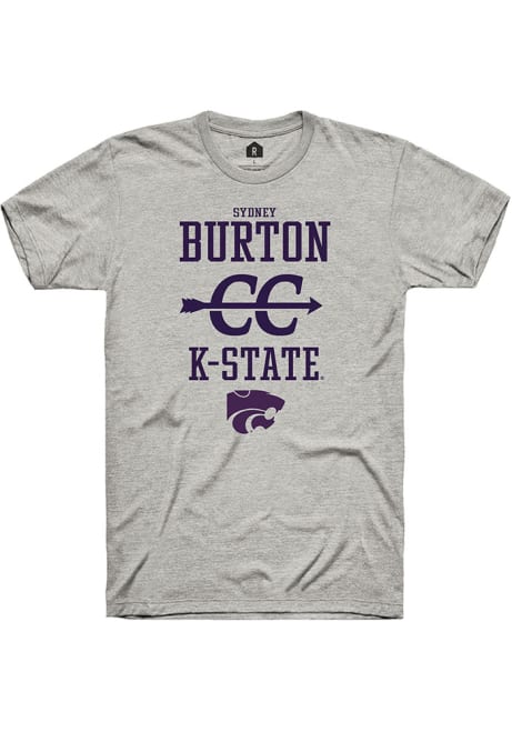 Sydney Burton Ash K-State Wildcats NIL Sport Icon Short Sleeve T Shirt