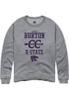 Main image for Sydney Burton Rally Mens Graphite K-State Wildcats NIL Sport Icon Crew Sweatshirt