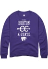 Main image for Sydney Burton Rally Mens Purple K-State Wildcats NIL Sport Icon Crew Sweatshirt