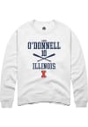 Main image for Aden O'Donnell Rally Mens White Illinois Fighting Illini NIL Sport Icon Crew Sweatshirt