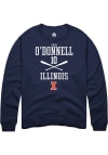 Main image for Aden O'Donnell Rally Mens Navy Blue Illinois Fighting Illini NIL Sport Icon Crew Sweatshirt