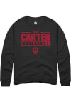 Main image for Andre Carter  Rally Indiana Hoosiers Mens Black NIL Stacked Box Long Sleeve Crew Sweatshirt