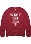 Main image for Sam West Rally Mens Red Indiana Hoosiers NIL Sport Icon Crew Sweatshirt