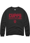 Main image for Gabe Cupps  Rally Indiana Hoosiers Mens Black NIL Stacked Box Long Sleeve Crew Sweatshirt