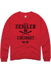 Main image for Trevor Zeigler  Rally Cincinnati Bearcats Mens Red NIL Sport Icon Long Sleeve Crew Sweatshirt