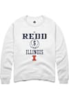 Main image for AJ Redd Rally Mens White Illinois Fighting Illini NIL Sport Icon Crew Sweatshirt