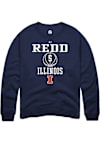 Main image for AJ Redd Rally Mens Navy Blue Illinois Fighting Illini NIL Sport Icon Crew Sweatshirt