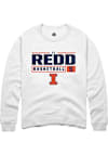 Main image for AJ Redd Rally Mens White Illinois Fighting Illini NIL Stacked Box Crew Sweatshirt